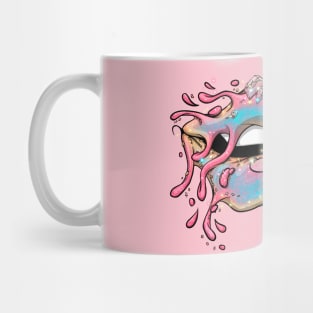 glitter splash lips Mug